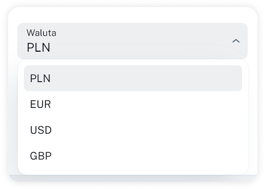 Wystawianie faktur w walutach PLN, USD, EUR i GBP w WorkClocker